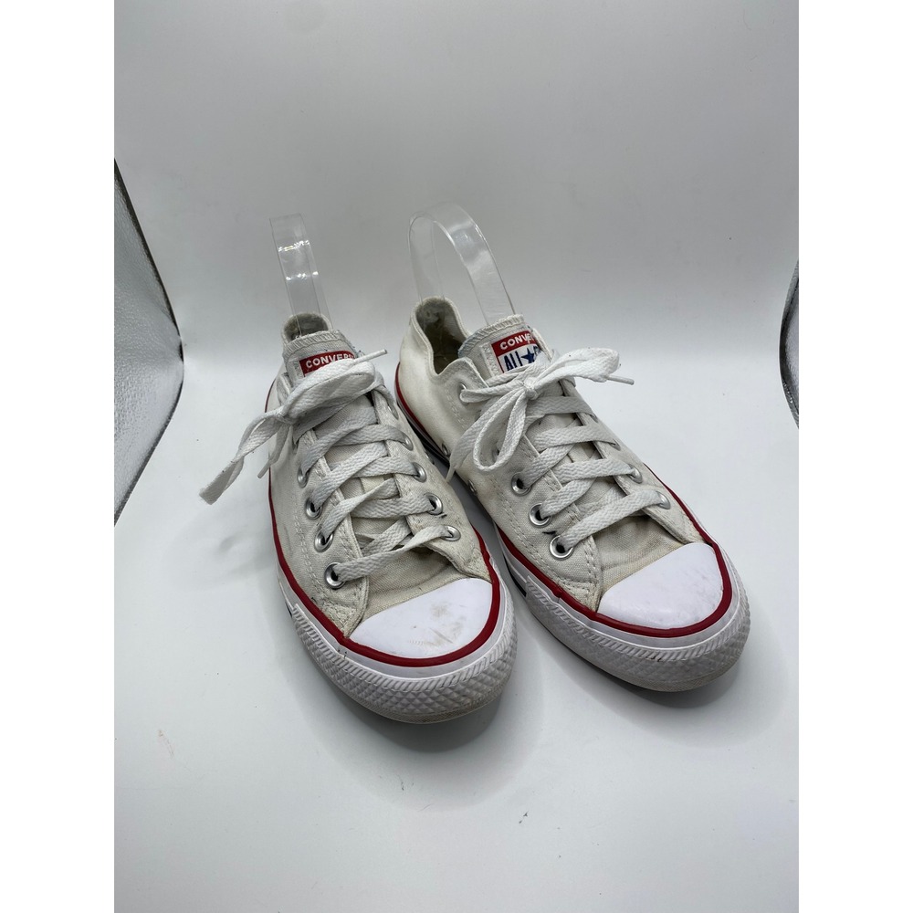 Converse Chuck Taylor All Star Low Top White Canvas Sneakers Mens 5 Womens‎ 7